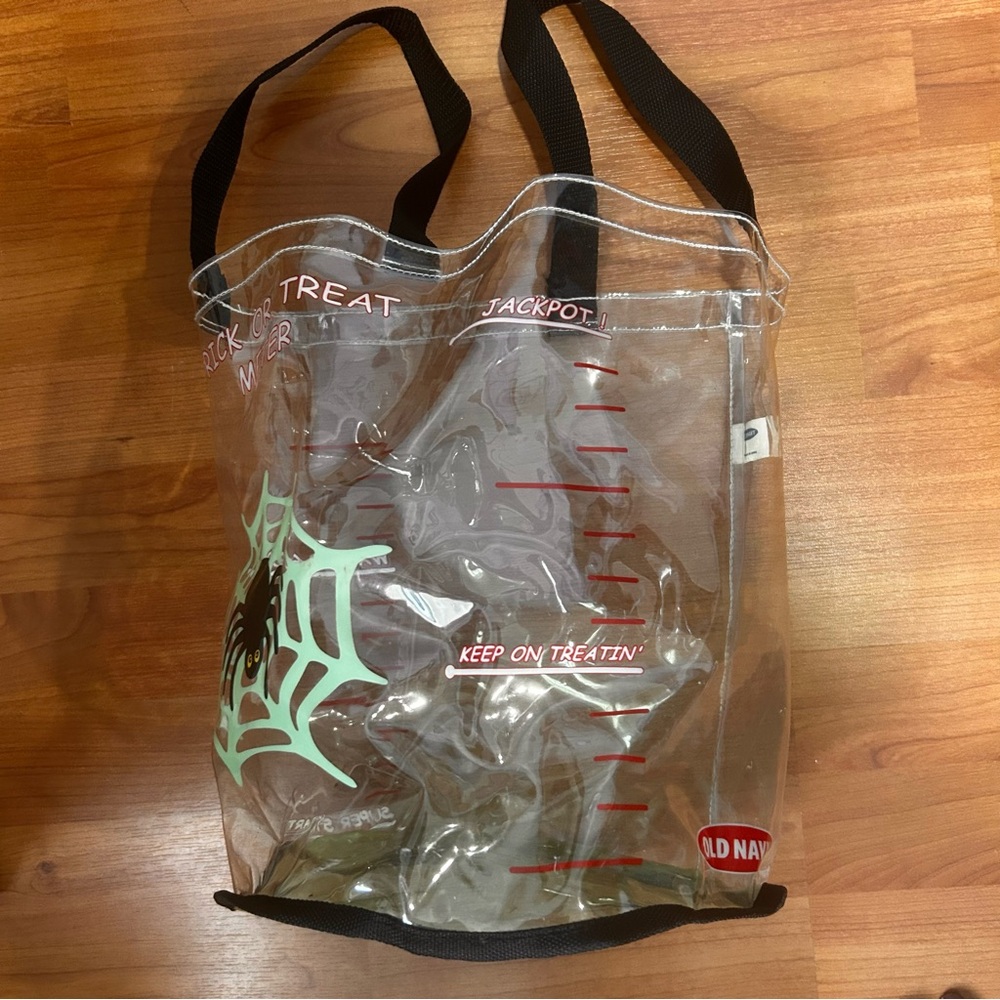 Old navy vintage 2003 trick or treat bag plastic see through Halloween Decor - Picture 9 of 11